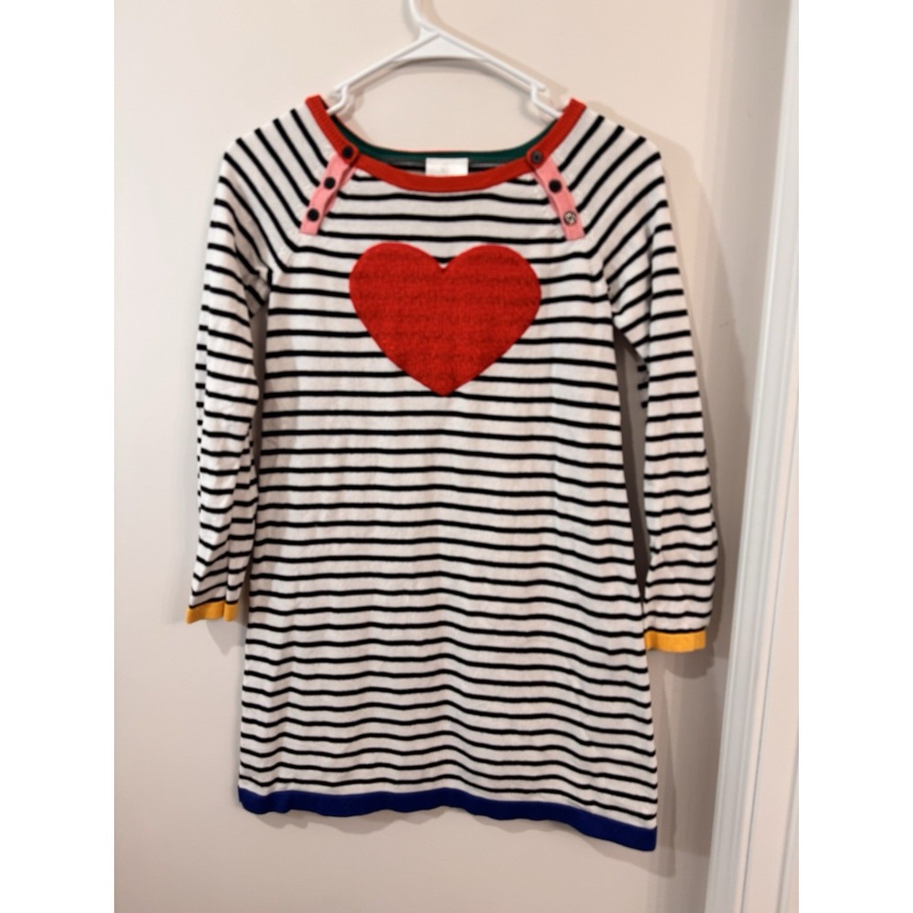 Hanna Anderson Girls Size 140  US 10 Long Sleeve‎ Sweater Knit Dress Cotton